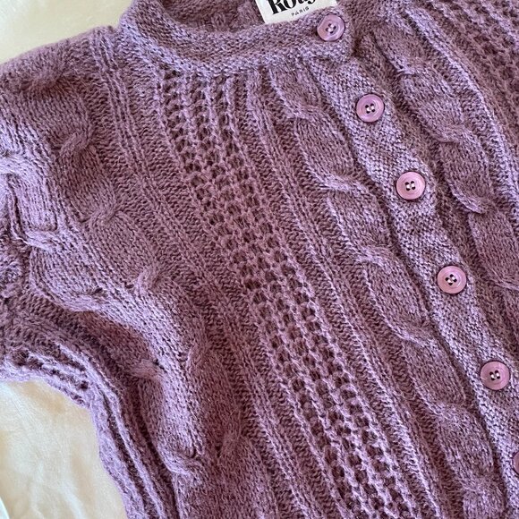 Rouje Azia Cardigan Sweater - Purple - Picture 10 of 10